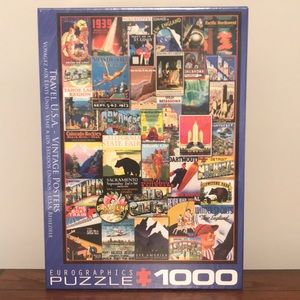 Eurographics 1000 Piece Puzzle Vintage Poster
